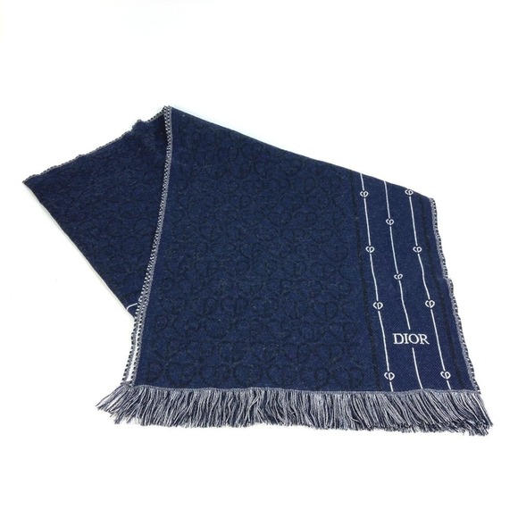 DIOR Navy Scarf - Picture 1 of 9